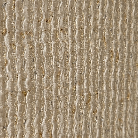 💕ST JOHN💕 Tweed Sheath Dress ~ White with Gold Metallic Threading 12 NWOT - Picture 7 of 12